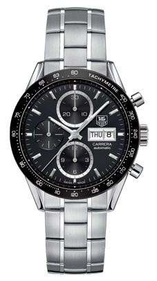 TAG Heuer Carrera Calibre 16 Day Date 41 Stainless Steel / Black / Bracelet